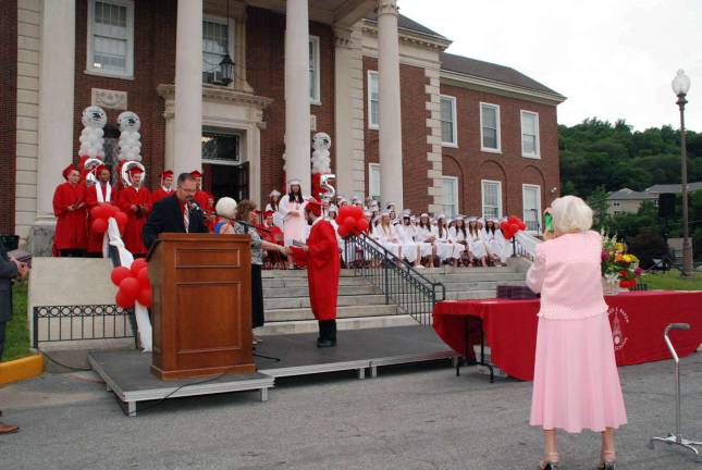 Cheers to the George F. Baker High School Class of 2015 A graduate's grandmother captures the moment.