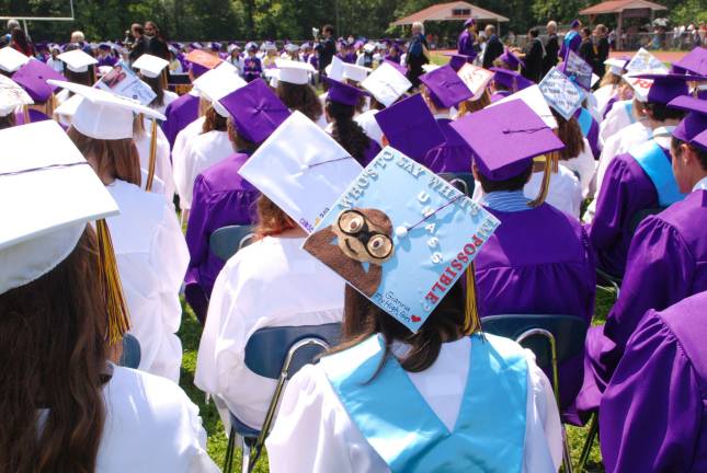 The Warwick Valley Class of 2013 Photo by Ed Bailey A view from the crowd.