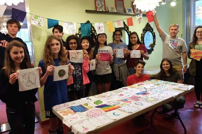 OCNY Pride Parade is June 10 Photo provided Students from the Community Center’s Youth Advisory Board, The Warwick Library’s Teen Advisory Board, and attendees at the recent high school STEAM Fair have been making peace flags to OCNY Pride parade route and the floats.
