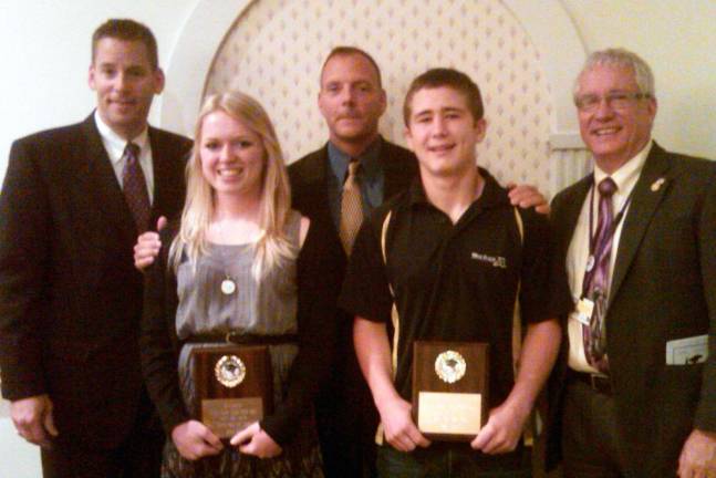 Orange County League recognizes scholar-athletes Shane Connolly and Deirdre Davis From left to right: Warwick Valley High School Principal Richard Linkens, Deirdre Davis, Athltetic Director Gregory Sirico, Shane Connolly and School Superintendent Dr. Ray Bryant.