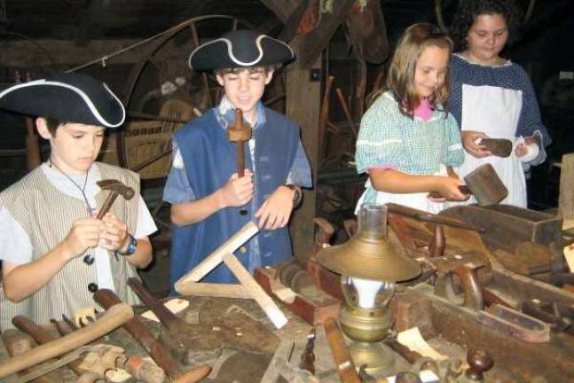 Warwick Historical Society hosts annual history camp in August Photo provided by the Warwick Historical Society Youngsters attending the Warwick Historical Society's history camp in August will be able to experience the tools as well as the sounds, smells and tastes of the past.