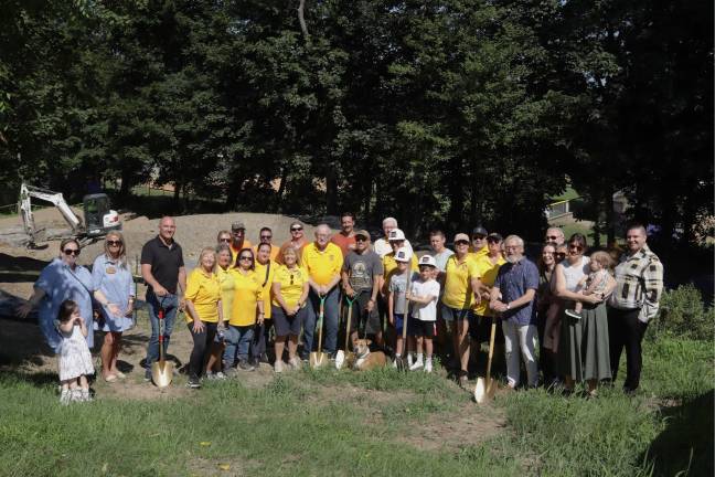 Groundbreaking ceremony for pump track Groundbreaking ceremony for pump track