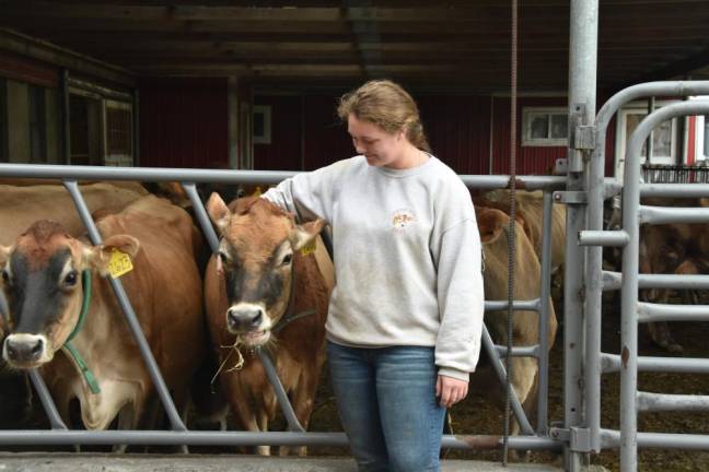 Laina Southway, 21, and her sister bottled 500 half-gallons in three hours last Saturday for a food bank. Is that a record? That's pretty good, she acknowledged.