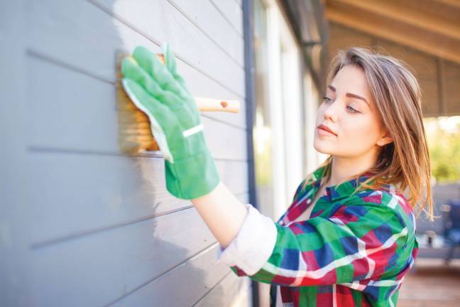 An exterior paint makeover An exterior paint makeover