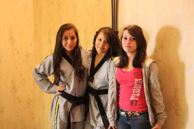 More than 500 attend Girls World Expo UMAC - Melissa Martinex, Skyler Lopez and Nicole Martinez all of Warwick, N.Y.