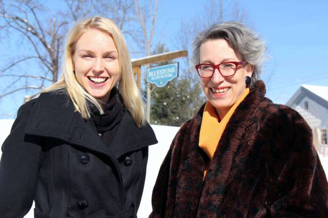 Warwick businesses team up for presentation on holistic living Holistic Living blogger Susanne Meyer-Fitzsimmons (right) and Christie Barner, owner of Bluestone Acupuncture in Warwick.