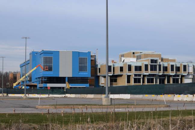Orange County Government Center showing progress Photo by Erika Norton The new building of the Orange County Government Center in Goshen is set to open this fall.