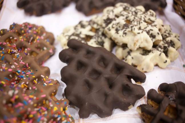 The Chocolate Expo comes to Monroe on Oct. 22 Photo by Chuck FishmanPika’s Farm Table will be serving authentic Belgian-style waffles dipped in a choice of white, dark or milk chocolate.