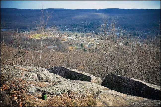 Warwick AT Community will host its annual family hike on Sept. 30 Photo by John DeSanto The Village of Greenwood Lake lies in the valley beneath Bellvale Mountain at the Village Vista overlook.