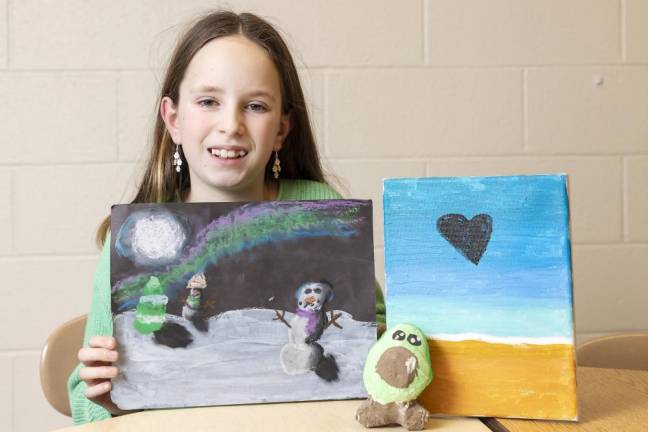 Sanfordville Elementary School fourth grader Fiona Cullen on Jan. 20, 2023.