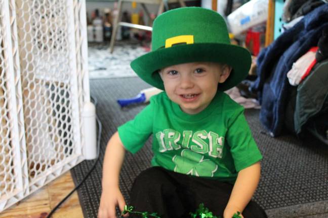 One Lucky Leprechaun St Patricks Day photoshoot with mommy and daddy!
