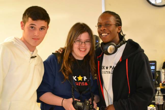 Life is Stressful for Today's Busy Teens Rachel teaching journalism and photography at a military school in March. Her best friend Daniel (right) volunteers as well, teaching music.