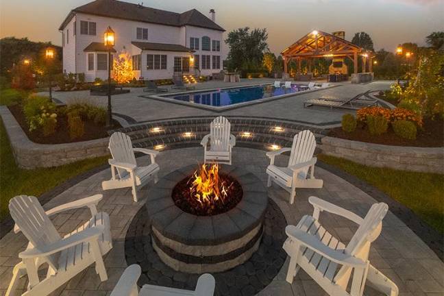 From flames to flavor: Athenia’s outdoor living experts share their favorite fire pit recipes One among many fire pits that Athenia Mason Supply offers.
