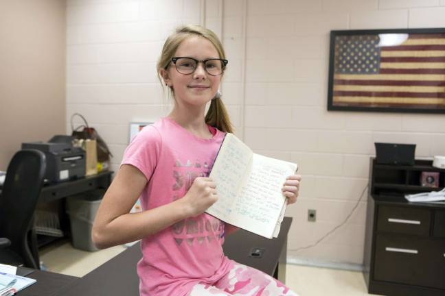 Superintendent’s Spotlight Provided photoWarwick Valley Middle School Principal Georgianna Diopoulos says sixth-grader Molly Hewitt is using kindness to change her world.