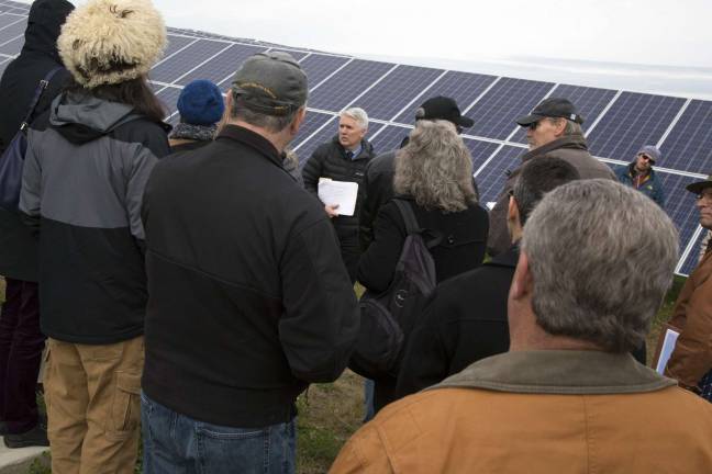 Warwick Valley School District's Solar Array powers education Members of the NYS Energy Research and Development Authority Tour the WVCSD Solar Array, one of the largest solar projects in Orange County.