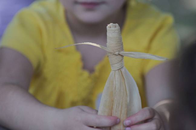 CORNucopia, the Hudson Valley’s first-ever corn festival Photo credit, Bryan Haeffele The finished product of a corn-husk doll craft, one of the many hands-on activities we are offering.