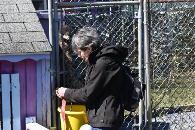 Sanctuary sues local SPCA for return of 45 seized animals Rebecca Vives struggles with the padlock to the emu’s enclosure. The sanctuary owners installed padlocks on some enclosures after Hecht’s seizure of 45 of their animals.