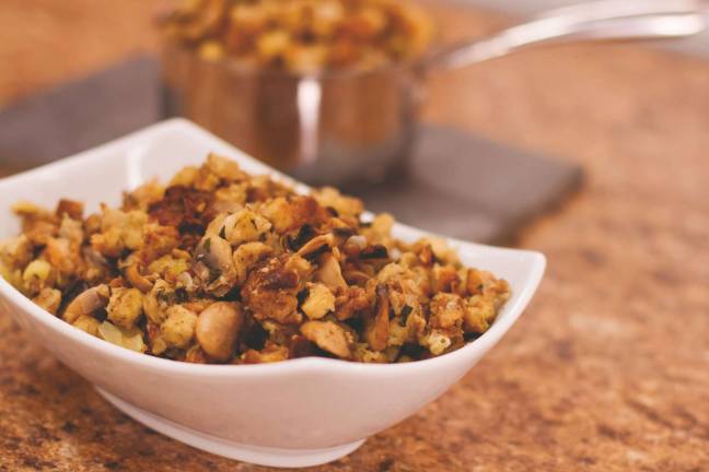 Holiday Meals with More Flavor, Less Sodium Slow Cooker Stuffing.