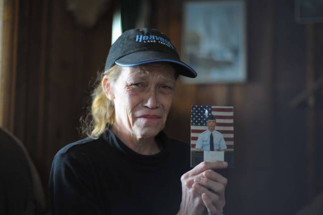 Former Warwick wrestler maimed by fire Debra Healey Lamberti at her home in Warwick (Photo by Joshua Rosenau)