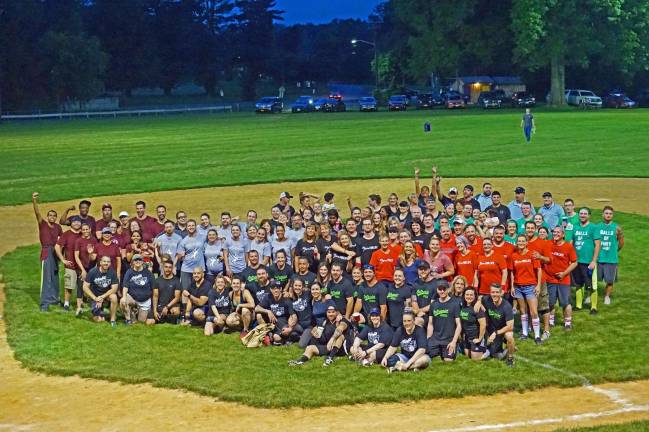 Adult community kickball league keeps residents young The Warwick community kickball league is in its second year with more than 150 kickers on eight coed teams. Playoff games will be held July 13 and July 20 in Veterans Memorial Park.
