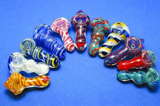 Sale of tobacco, paraphernalia raises concern Glass pipes of the sort used to smoke marijuana are being sold everywhere now, from tobacco shops to convenience stores.