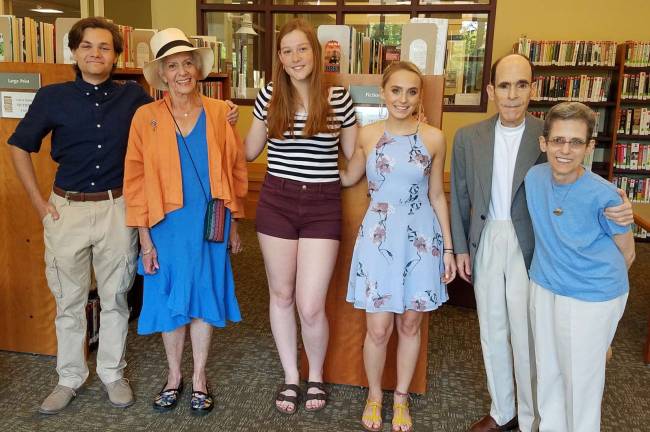 Albert Wisner Public Library Foundation announces its 2018 scholarship recipients Photo provided by Albert Wisner Public Library Pictured from left to right are: Jacob Butchko, C. Hope Arber, Alyssa Schaechinger, Chloe Borthwick, Glenn P. Dickes and Susan D. Dickes.