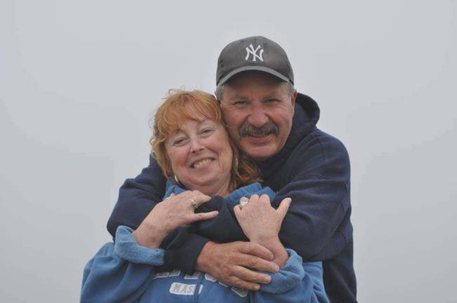 Love is in the air Ruth Bowles of Warwick, N.Y. "Love birds."