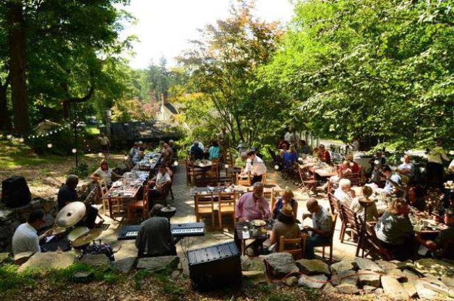 Twenty years in the family, more than 50 years in business The patio at the Iron Forge Inn will be the site of the Aug. 12 performance of the Hudson Valley Jazz Festival.