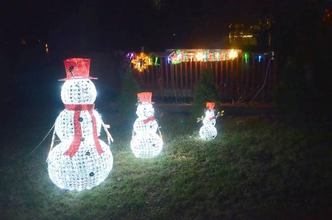 Greenwood Lake. Holiday lights