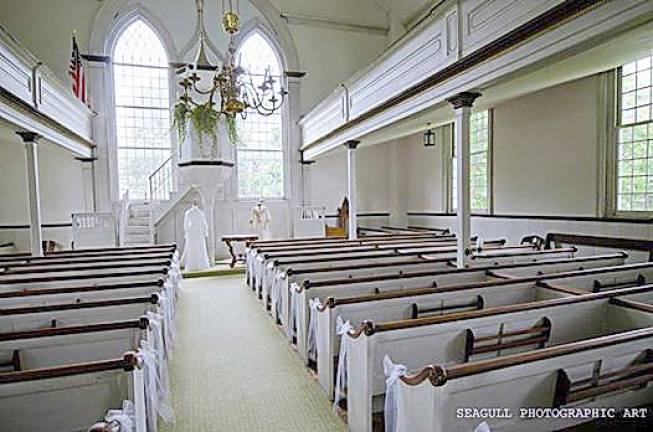 The Old School Baptist Meeting House, one of 12 historic properties maintained by the WHS, will be open to the public during free Historic Property Tours on Saturday, July 24, from 12 to 4 p.m.