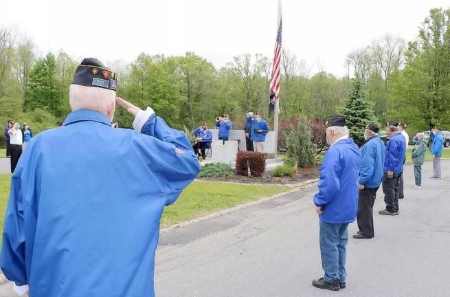 The ceremony concluded with the playing of Taps.