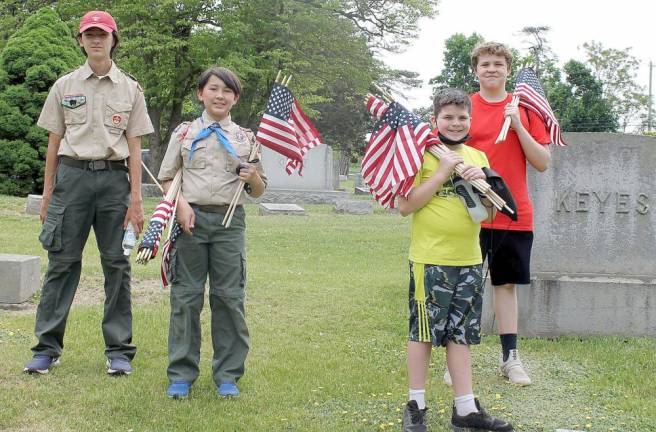 From left: Jackson Frommeyer, Holden Frommeyer, John Paul Azzopardi and Logan Jakubek.