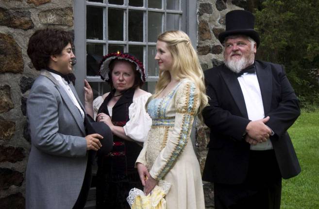 Playhouse at Museum Village presents a do-it-yourself musical whodunit Provided photo The Playhouse at Museum Village continues its 2017 season with Rupert Holmes’ musical comedy, “The Mystery of Edwin Drood,” beginning Saturday, Sept. 9. Pictured here from left to right are cast members Erin Esses, Terri Weiss, Sara Johnson and Brian Flint.