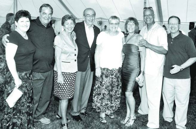 June Tent Party raises $52,000 From left, Fran Sinclair, Stan Martin, Lil Blaikner, Leo Kaytes Sr. and his wife, Gladys, Mechelle Casciotta, Wayne Patterson and Warwick Valley Rotary Club President Elect Neil Sinclair. Stan Martin, Leo Kaytes Sr. and Wayne Patterson are past presidents of the Warwick Valley Rotary Club.
