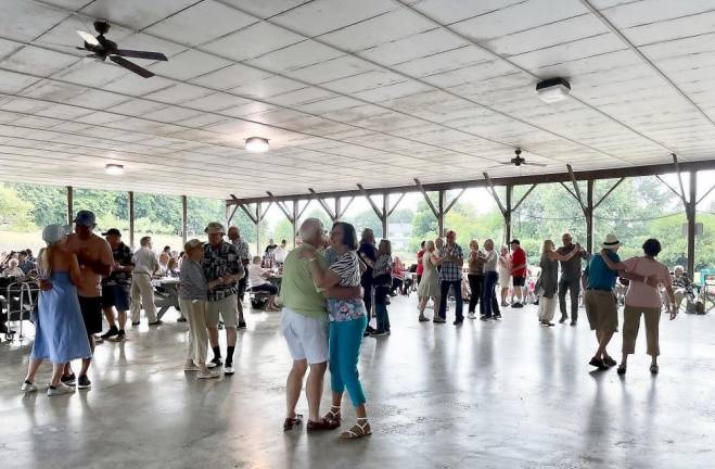 Dancing to Jimmy Sturr and his orchestra