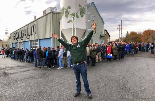 Equilibrium Brewery’s founders — from engineers to entrepreneurs Photo provided by Equilibrium Brewery Sometimes, lines wrap around the Equilibrium Brewery in Middletown for a beer release. “The lines are sort of this remarkable phenomenon,” co-owner Peter Oates said. “Really, it’s about a sense of community. I think it’s actually a reason to go hang out together.” On June 9, try some of Equilibrium’s calculated brews during Dirt Magazine's Brew Hop (www.dirtbrewhop.com).