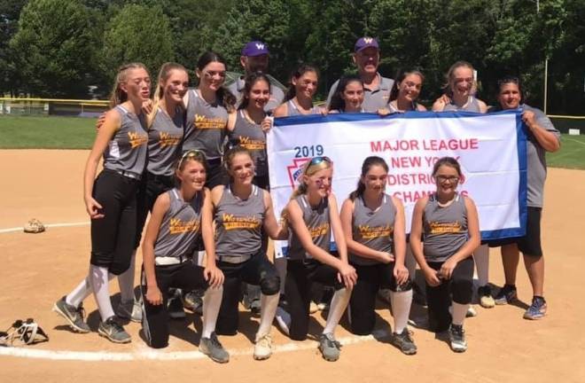 Provided photo The Warwick Wildcats defeated Montgomery Little League 5-3 to win the girls Major Division Softball District Championship. According Coach Charlotte Garofalo, this is only Warwick Little League Softball&#x2019;s second District 19 Championship ever and the first in the Major Girls 11-12 year old division.