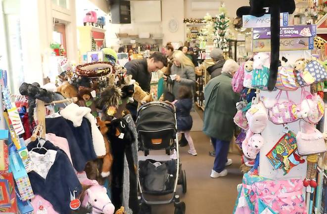 Newhard's is always a popular stop for holiday shoppers.