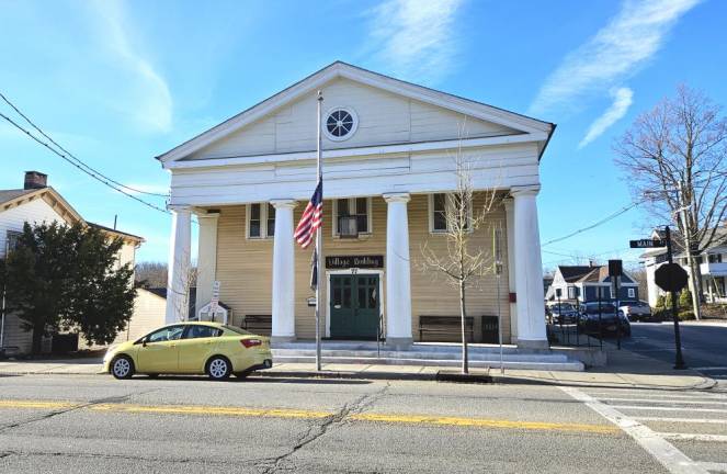 Warwick Village Hall on Main Street.