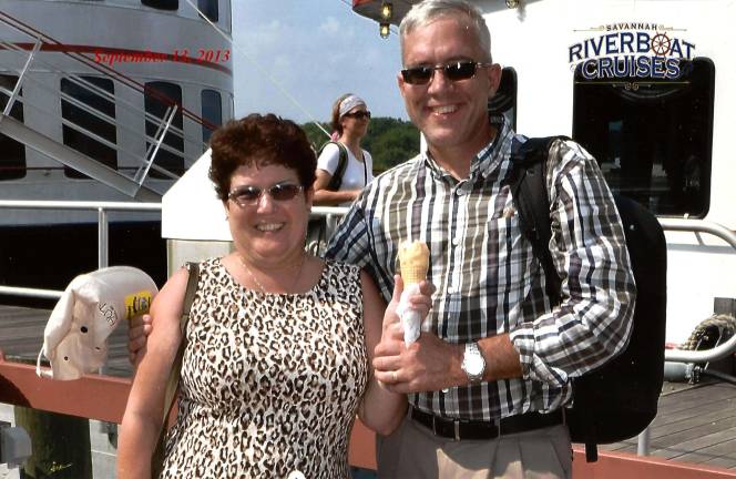 Love is in the air Tracey Lyons of Warwick, N.Y. "High school sweet hearts. Celebrating 33 years of marriage."