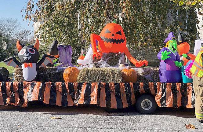 The Florida Fire Department’s Halloween parade included this float.