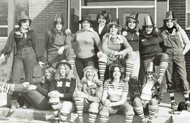 Warwick Valley High School Classes of 1977 and 1978 to hold reunion Provided historic photo Young ladies dressed for a Class of 1978 costume event at Warwick Valley High School.