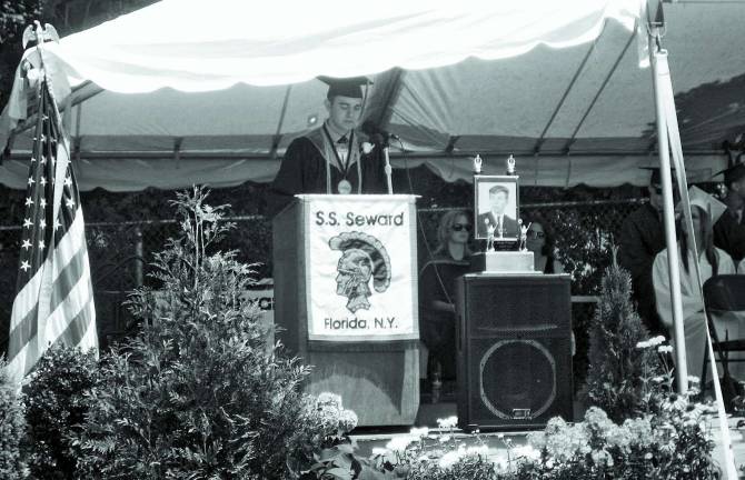 S.S. Seward Institute Class of 2012 Valedictorian Jacob Weber who received numerous awards for excellence including the Alumni English and Social Studies awards, the Florida American Legion Post #1250 Science Award and the Tom Brokow/NBC News Worldwide Scholarship.