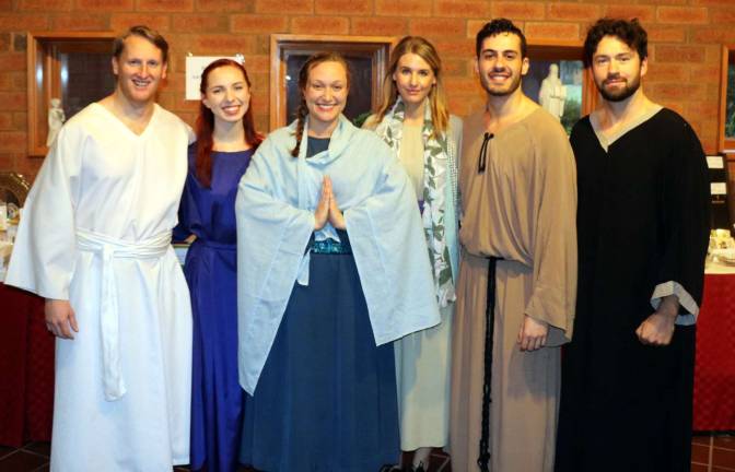 Xavier Company performed Advent Carol musical drama at St. Stephen's The Xavier Company cast of An Advent Carol.