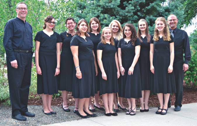 Jubilate performs at Denver choral festival Photo courtesy Jody and Audrey Weatherstone Jubilate choir members (front) Anna Galitzine, Julianne Olsen, Rebecca Krieger, Audrey Weatherstone, (back) director David Crone, members Kayleigh Domeseck, Samantha Hansen, Colleen Hilla, Lilliana Kulak, Emma Nicholson and director Steven Wing are ready to perform at Sing A Mile High at University of Denver Performing Arts in July.