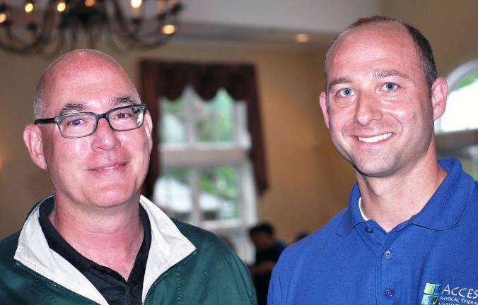 Putting for a purpose pays off Frank Petrucci, left, and Steve Albanese co-chaired the Bon Secours Community Hospital, St. Anthony Community Hospital and Provident Bank Spring Classic at Wallkill Golf Club May 14. The event raised more than $80,000, which will help buy state-of-the-art medical equipment and improve facilities at the two Orange County hospitals.