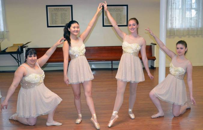 Old dance numbers and new Pictured here, from left to right, are ballet dancers Melissa Zummo, Emily Rahl, Lauren Szynkowski and Ally Phelan.
