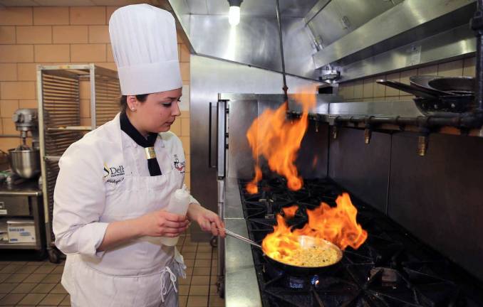 Photo provided by SUNY Delhi SUNY Delhi culinary arts major Kathryn Eurich of Warwick has won the 2015 American Culinary Arts Federation national &quot;Student Chef of the Year&quot; title.