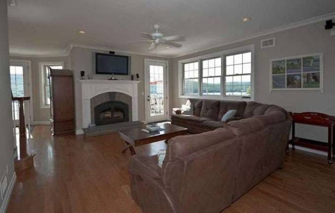 The views from the lake This pristine home has four bedrooms, six acres of property and lake views from every window The views from the lake This pristine home has four bedrooms, six acres of property and lake views from every window