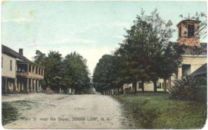 A girl grows in Sugar Loaf Sugar Loaf in the 1860s or 1870s (Courtesy of the Chester Historical Society)